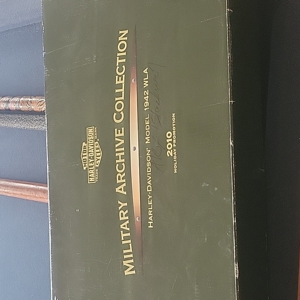 Harley-Davidson framed military archive collection model 1942 WLA. New in box.